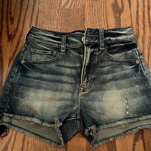 Express and American Eagle Denim shorts Bundle size 0 - Picture 7 of 13